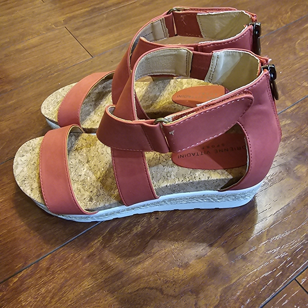 Adrienne Vittadini Capers Wedge Sandal, Pink, Size 9.5 - Picture 2 of 6